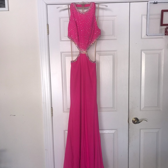 Pink Jovani Prom Dress - Picture 1 of 4